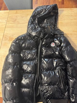 Cazadora Moncler Negra Talla S