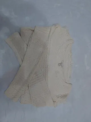 Jersey beige de punto fino