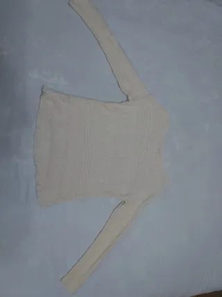 Jersey beige de punto fino