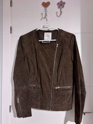 Cazadora Mango ante marrón