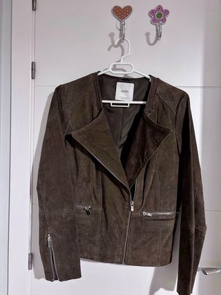 Cazadora Mango ante marrón