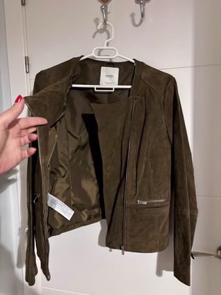 Cazadora Mango ante marrón