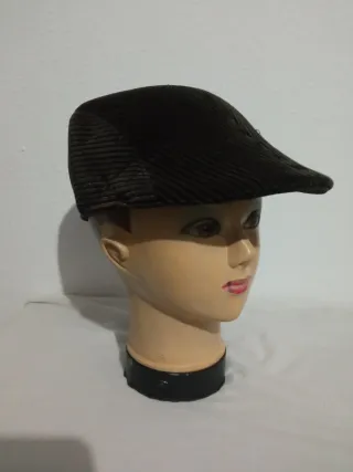 Gorra Newboy Vintage Pana Marrón