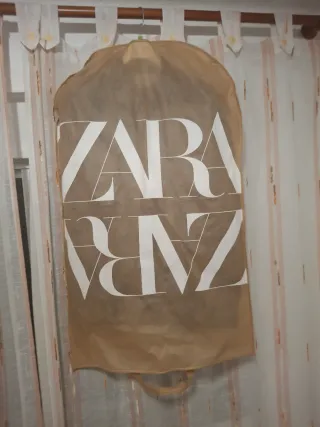 Traje de lino azul oscuro Zara