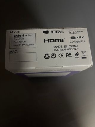 TV Box 4K Chromecast WiFi 6