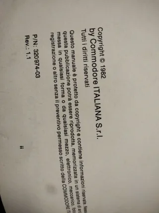 Manuale Commodore 64 - Italiano