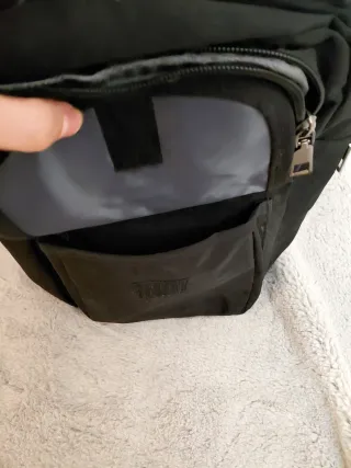 Mini Mochila Pecho/Espalda Negra Deportiva