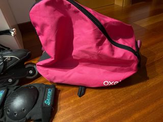 Patines Oxelo negros + protecciones