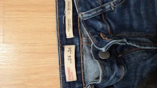 Jeans skinny tiro medio azul