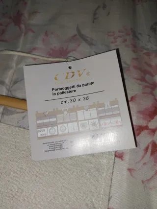 Porta oggetti da parete con cuore in poliestere