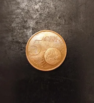 Moneda 5 céntimos Francia 2002