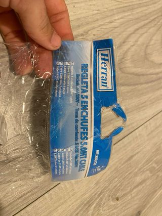 Regleta 5 Enchufes Herran 5m Cable