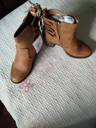 Botínes mujer tacón marrón sin estrenar