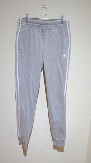 Pantalón Adidas Gris Talla S 3 Bandas