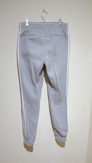 Pantalón Adidas Gris Talla S 3 Bandas