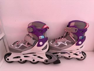Patines en línea Oxelo morados talla 32-35
