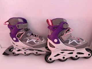 Patines en línea Oxelo morados talla 32-35