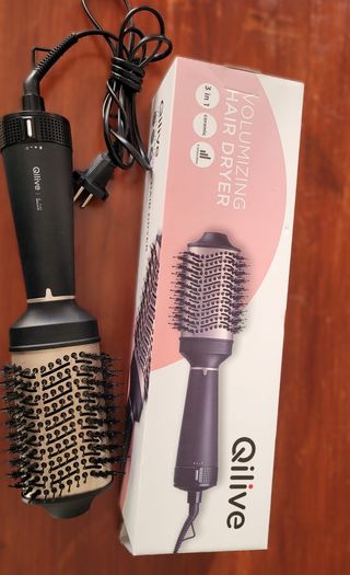 Secador peine Qilive beige/negro