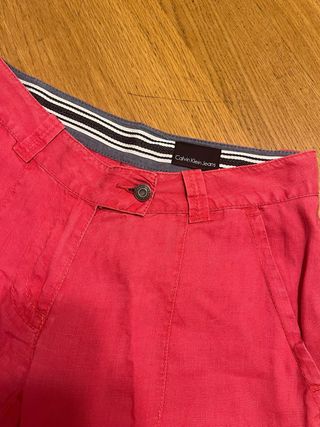 Pantalones de lino Calvin Klein Jeans