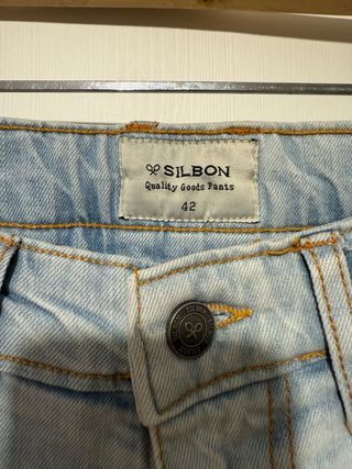Vaqueros Silbon Talla 42 Azul Claro