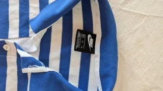 Polo Nike Rayas Azul Blanco