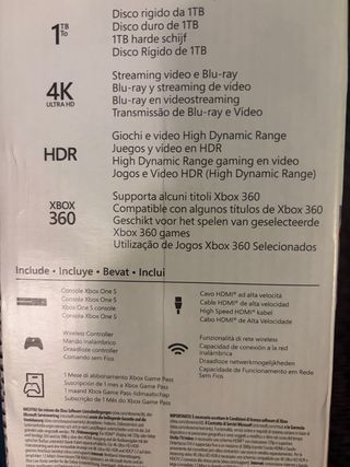 Consola XBOX one S - 1tb 4K