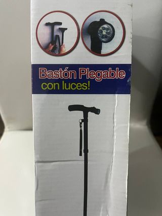 Bastón Plegable con Luz LED y Base 360