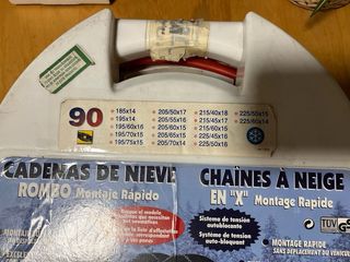 Cadenas de coche para nieve