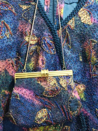 LOTE BLUSA PIEDRAS PRECIOSAS + BOLSO A CONJUNTO