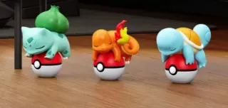 Pokemon: Pikachu, Charmander, Bulbasaur, Squirtle