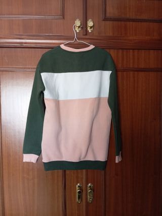 Sudadera Fila Vintage Verde y Rosa