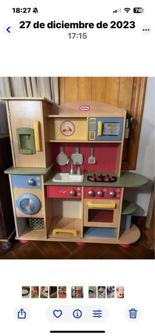 Cocina de madera Little Tikes