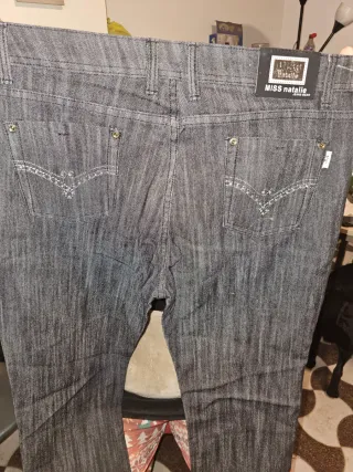 MISS NATALIE Jeans Grigio Donna