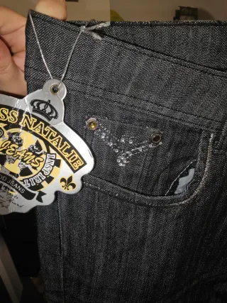 MISS NATALIE Jeans Grigio Donna