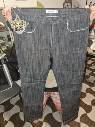 MISS NATALIE Jeans Grigio Donna