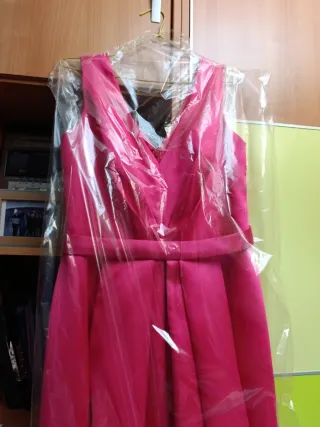 Vestido largo rosa Limpio de tintorería