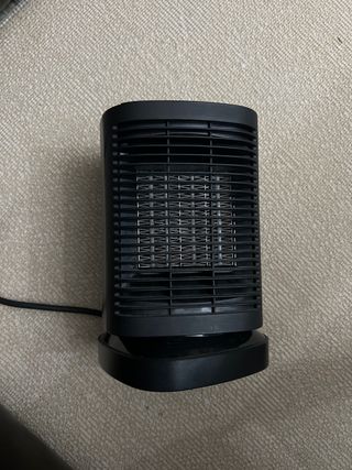 Calentador eléctrico negro
