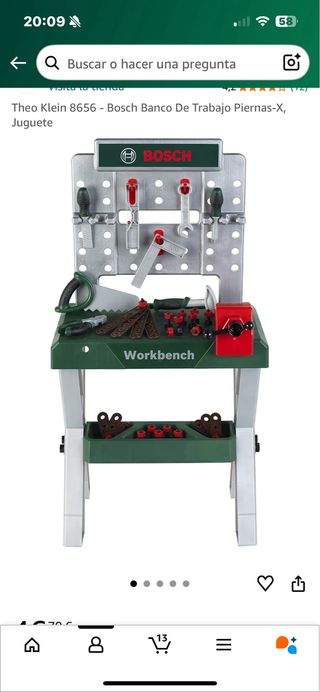 Banco de herramientas Bosch para niños