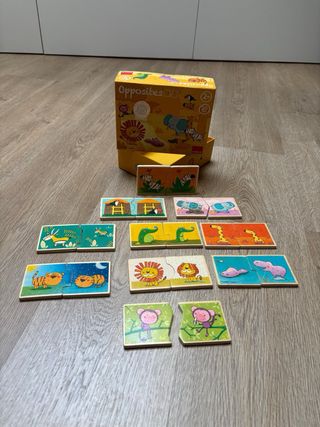Puzzle de animales de parejas opuestas 2+