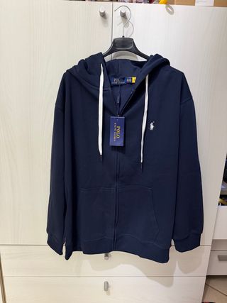 Felpa con cappuccio Polo Ralph Lauren blu XL