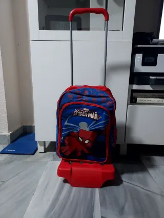 Mochila con ruedas Spiderman Marvel,con tirador ex