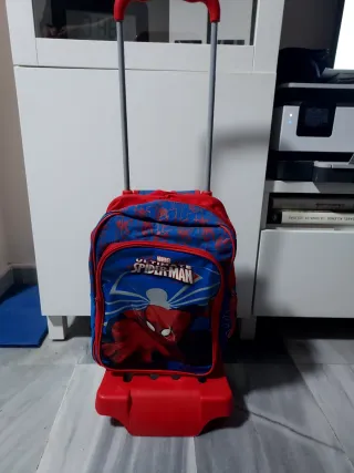Mochila con ruedas Spiderman Marvel,con tirador ex