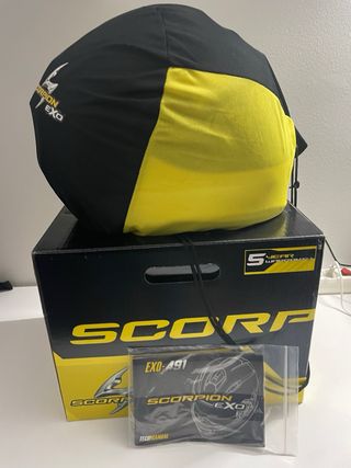 Casco Scorpion Exo-491 Blanco Moto NUEVO