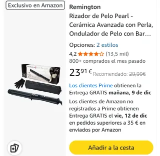 Rizador de pelo Remington Pearl Pro Curl