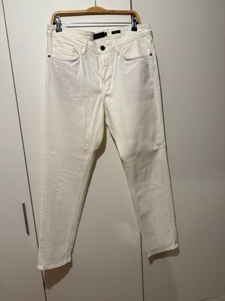 Vaqueros Massimo Dutti blancos Talla 40
