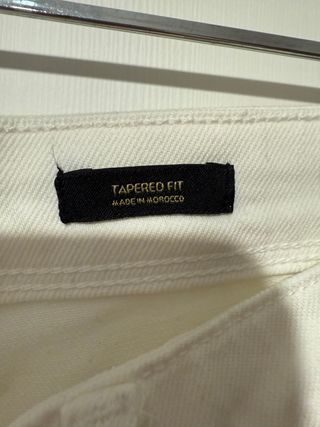Vaqueros Massimo Dutti blancos Talla 40
