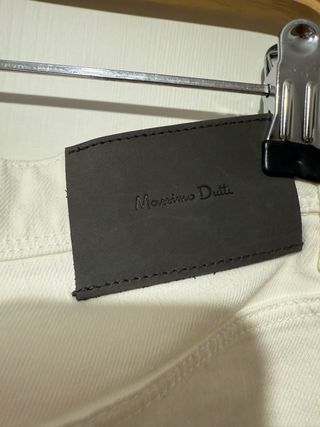 Vaqueros Massimo Dutti blancos Talla 40