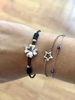 Pulsera Thomas Sabo trébol suerte plata