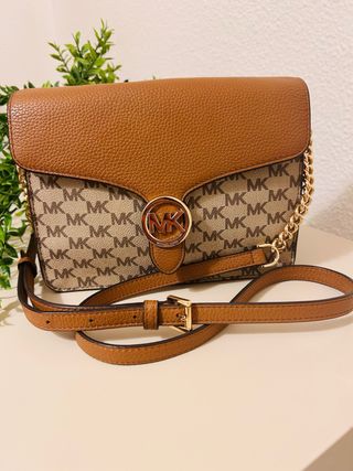Bolso Michael Kors Original Marrón y Beige