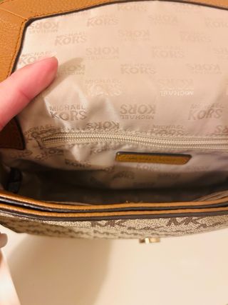 Bolso Michael Kors Original Marrón y Beige